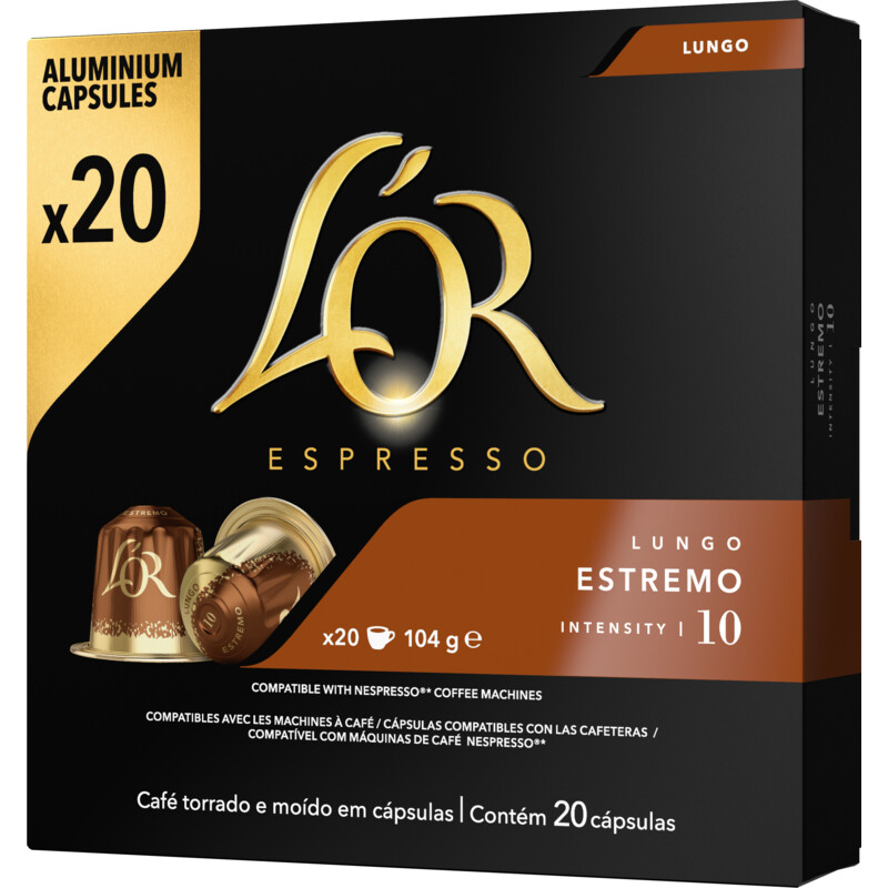 Een afbeelding van L'OR Espresso lungo estremo capsules