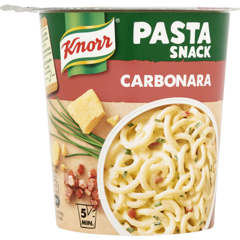 Een afbeelding van Knorr Instant Snack Carbonara bel