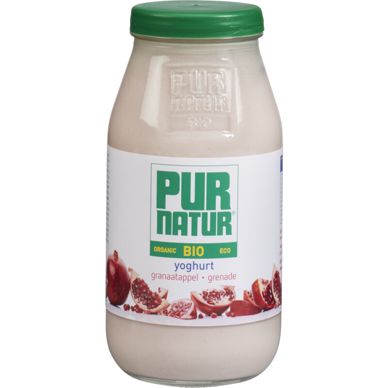 Een afbeelding van Pur Natur Bio yoghurt granaatappel