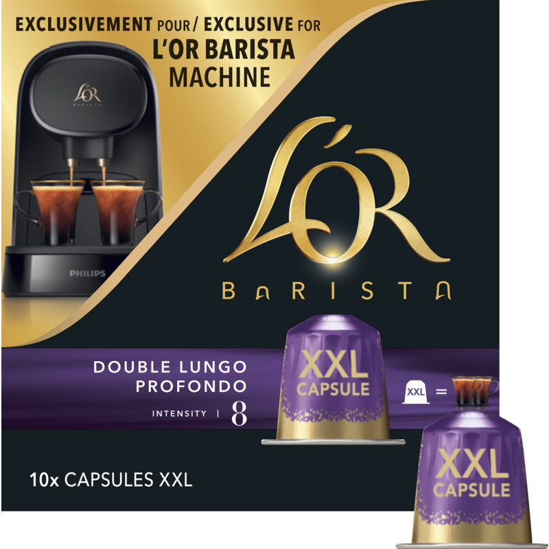Een afbeelding van L'OR Barista double lungo XXL capsules