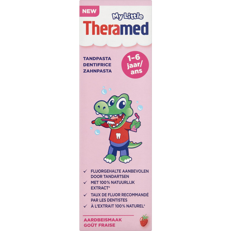 Een afbeelding van Theramed Junior tandpasta aardbei 1-6jr BEL