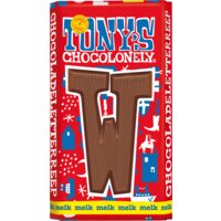 Een afbeelding van Tony's Chocolonely Melkchocolade letterreep W