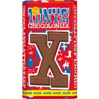 Een afbeelding van Tony's Chocolonely Melkchocolade letterreep X