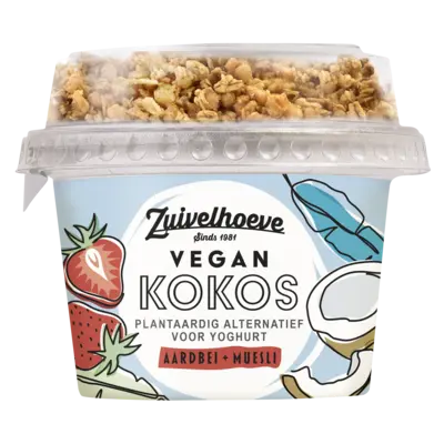 pdp-image-Zuivelhoeve Vegan kokos aardbei muesli