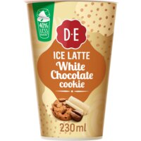 Ice latte white chocolate cookie