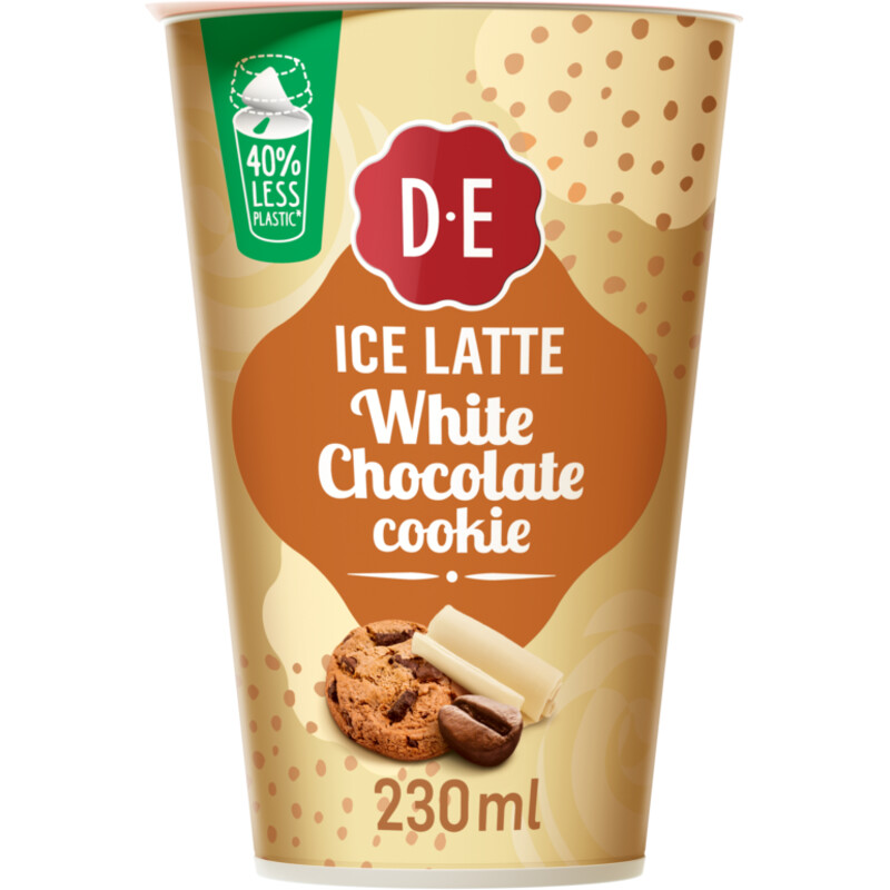 Een afbeelding van Douwe Egberts Ice latte white chocolate cookie
