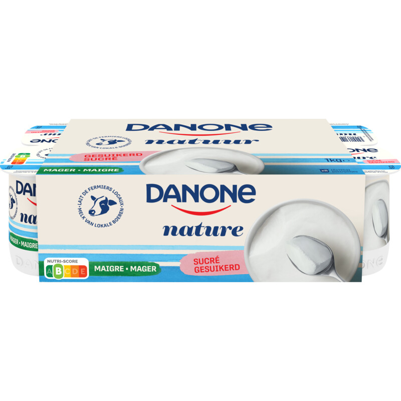 Een afbeelding van Danone Magere yoghurt natuur gesuikerd bel
