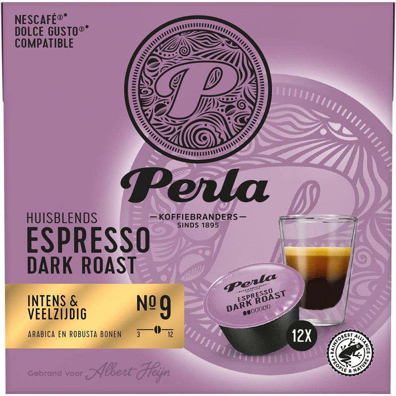 Een afbeelding van Perla Huisblends Dolce Gusto espresso dark roast