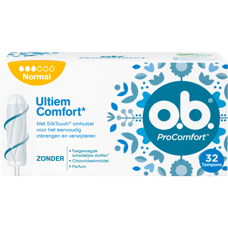 Een afbeelding van o.b. ProComfort tampons normaal
