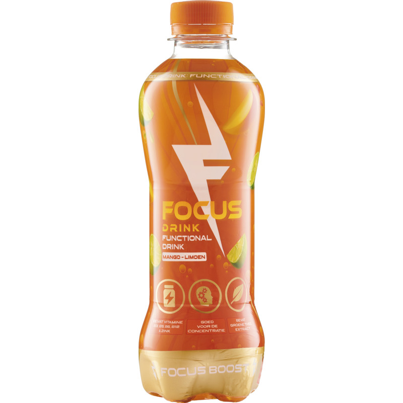 Een afbeelding van Focus drink Functional drink mango limoen