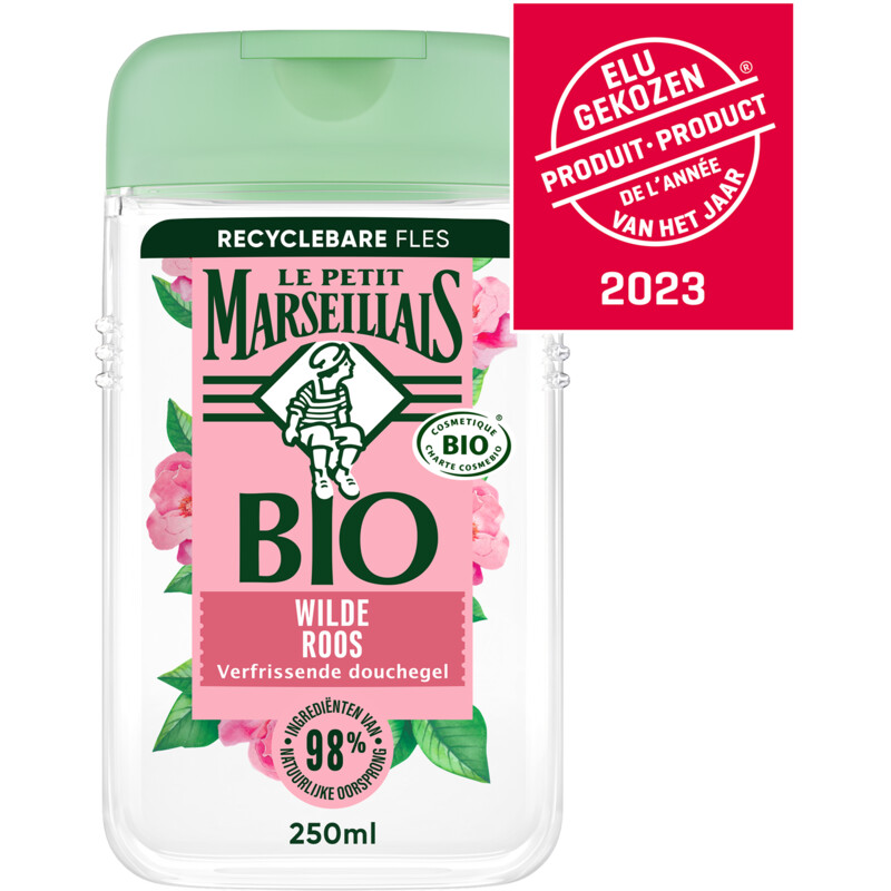 Een afbeelding van Le Petit Marseillais Bio wild rose shower gel