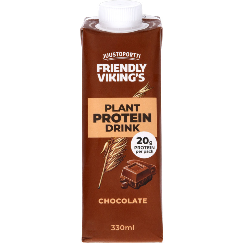 Een afbeelding van Friendly Vikings Haver proteine drink chocolade