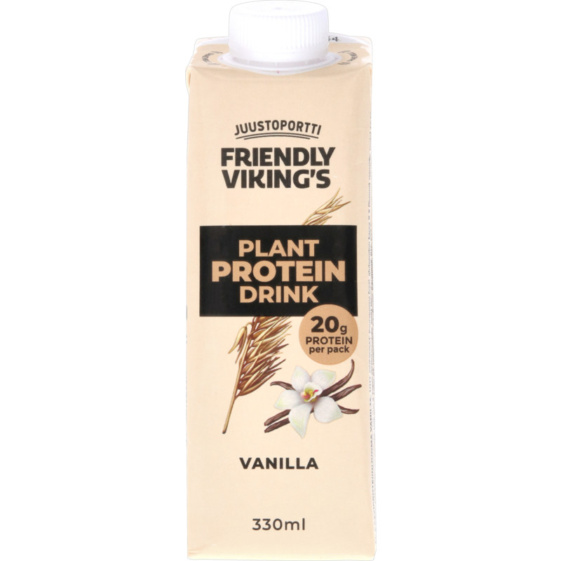 Een afbeelding van Friendly Vikings Haver proteine drink vanille