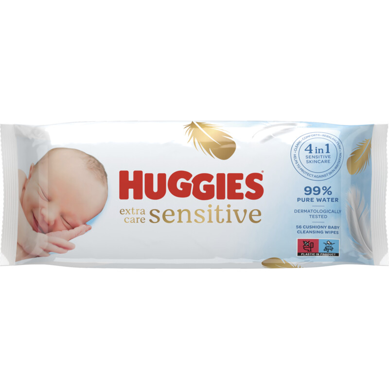 Fjord Gom Chronisch Huggies Babydoekjes extra care pure bestellen | Albert Heijn