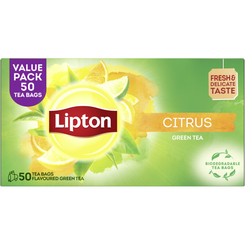 Een afbeelding van Lipton Green tea citrus