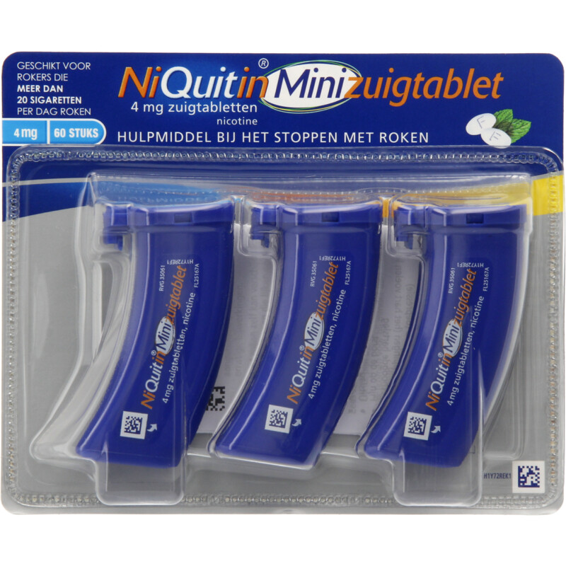 Een afbeelding van Niquitin Minizuigtabletten 4mg  stoppen met roken