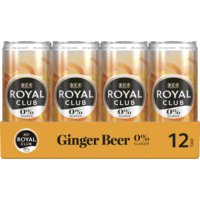 Een afbeelding van Royal Club Ginger Beer 0% blik tray