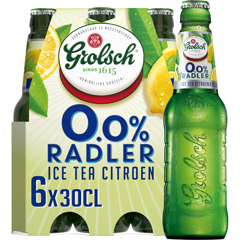 Een afbeelding van Grolsch radler 0.0% ice tea 6fl