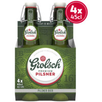 Een afbeelding van Grolsch Premium pilsner bier beugel 4-pack