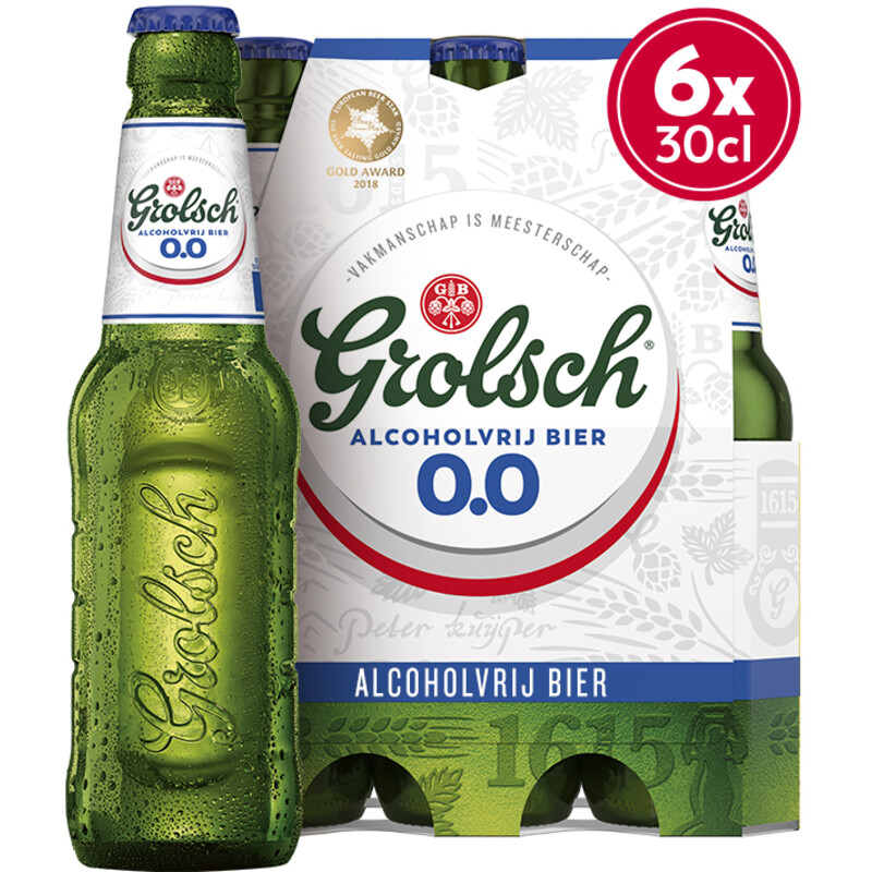 Een afbeelding van Grolsch Alcoholvrij bier 0.0% 6-pack