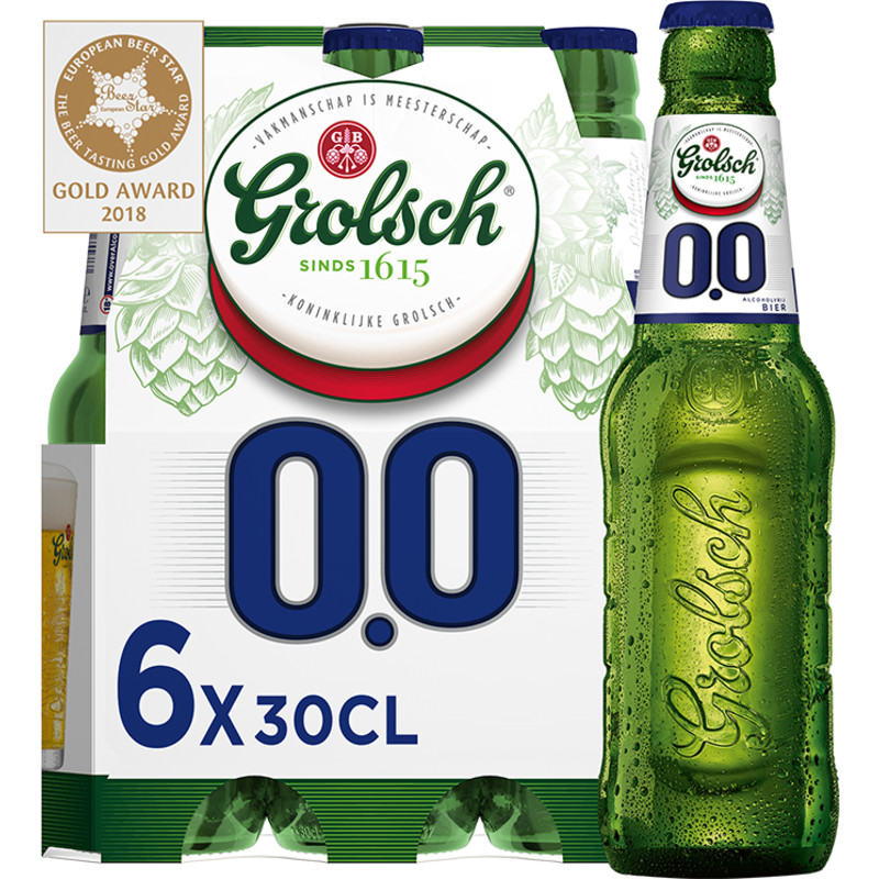 Een afbeelding van Grolsch 0.0% 6-pack