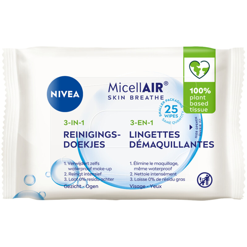 Zoekmachinemarketing Achternaam het laatste Nivea Skin breathe micellair reinigingsdoekjes bestellen | Albert Heijn