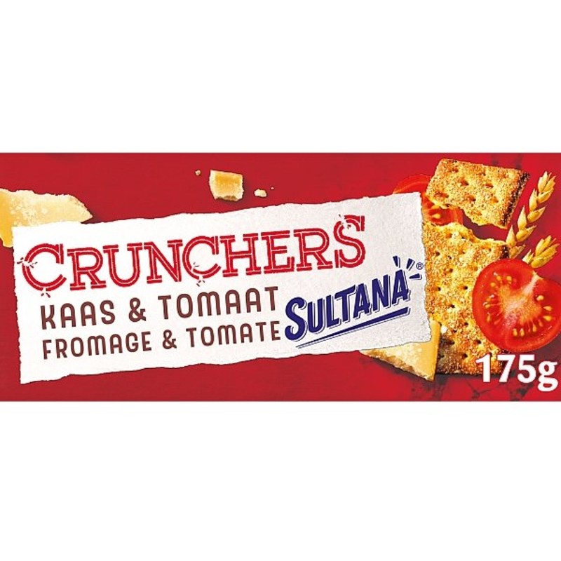 Een afbeelding van Sultana Crunchers kaas-tomaat