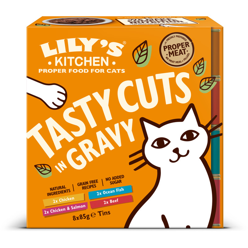 Een afbeelding van Lily's Kitchen Cat mixed chunks in gravy multipak 8x85g