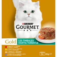 Een afbeelding van Gourmet Gold hartig torentje rund kattenvoer nat