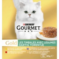 Een afbeelding van Gourmet Gold hartig torentje rund kattenvoer nat