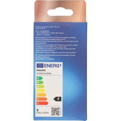 pdp-image-Philips Smart led kaars gekleurd E14 40W