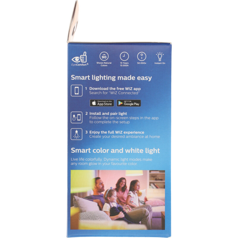 Een afbeelding van Philips Smart led kaars gekleurd E14 40W
