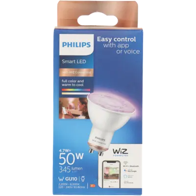 pdp-image-Philips Smart led spot gekleurd GU10 50W