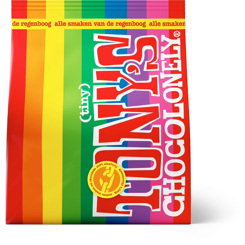 Een afbeelding van Tony's Chocolonely Pouch rainbow mix