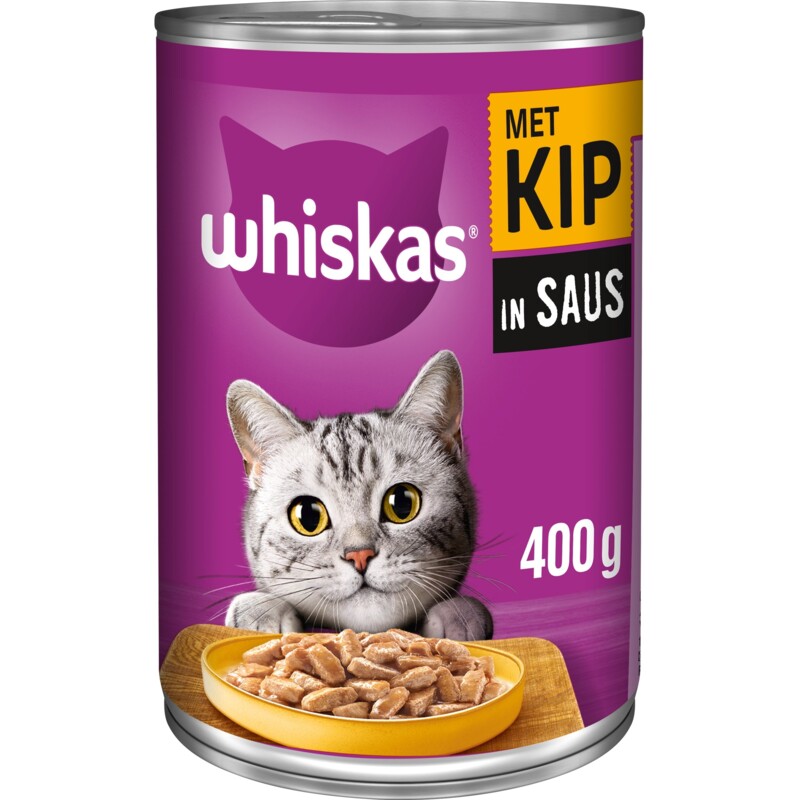 Een afbeelding van Whiskas Adult 1+ jaar kip in saus