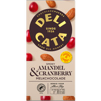 Een afbeelding van Delicata Melk gerookte amandel cranberry