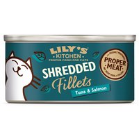 Een afbeelding van Lily's Kitchen Cat shredded fillets tuna & salmon