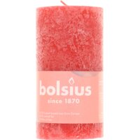 Een afbeelding van Bolsius Rustieke kaars 13cm rood