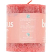 Een afbeelding van Bolsius Rustieke kaars 8cm rood