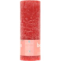 Een afbeelding van Bolsius Rustieke kaars 19cm rood