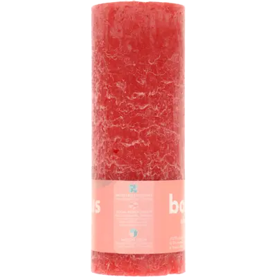 pdp-image-Bolsius Rustieke kaars 19cm rood