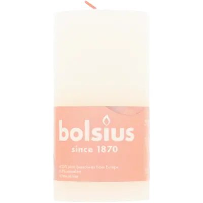 pdp-image-Bolsius Rustieke kaars wit 13cm