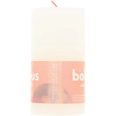 pdp-image-Bolsius Rustieke kaars wit 13cm