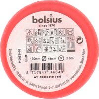 Een afbeelding van Bolsius Rustieke kaars 13cm rood