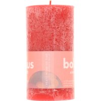 Een afbeelding van Bolsius Rustieke kaars 13cm rood