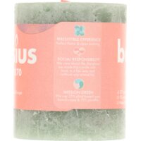 Een afbeelding van Bolsius Rustieke kaars olijfgroen 8cm