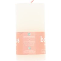 Een afbeelding van Bolsius Rustieke kaars wit 13cm