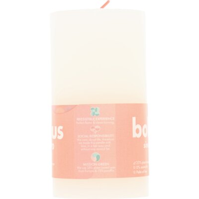 pdp-image-Bolsius Rustieke kaars wit 13cm