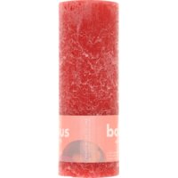 Een afbeelding van Bolsius Rustieke kaars 19cm rood