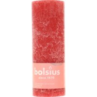 Een afbeelding van Bolsius Rustieke kaars 19cm rood